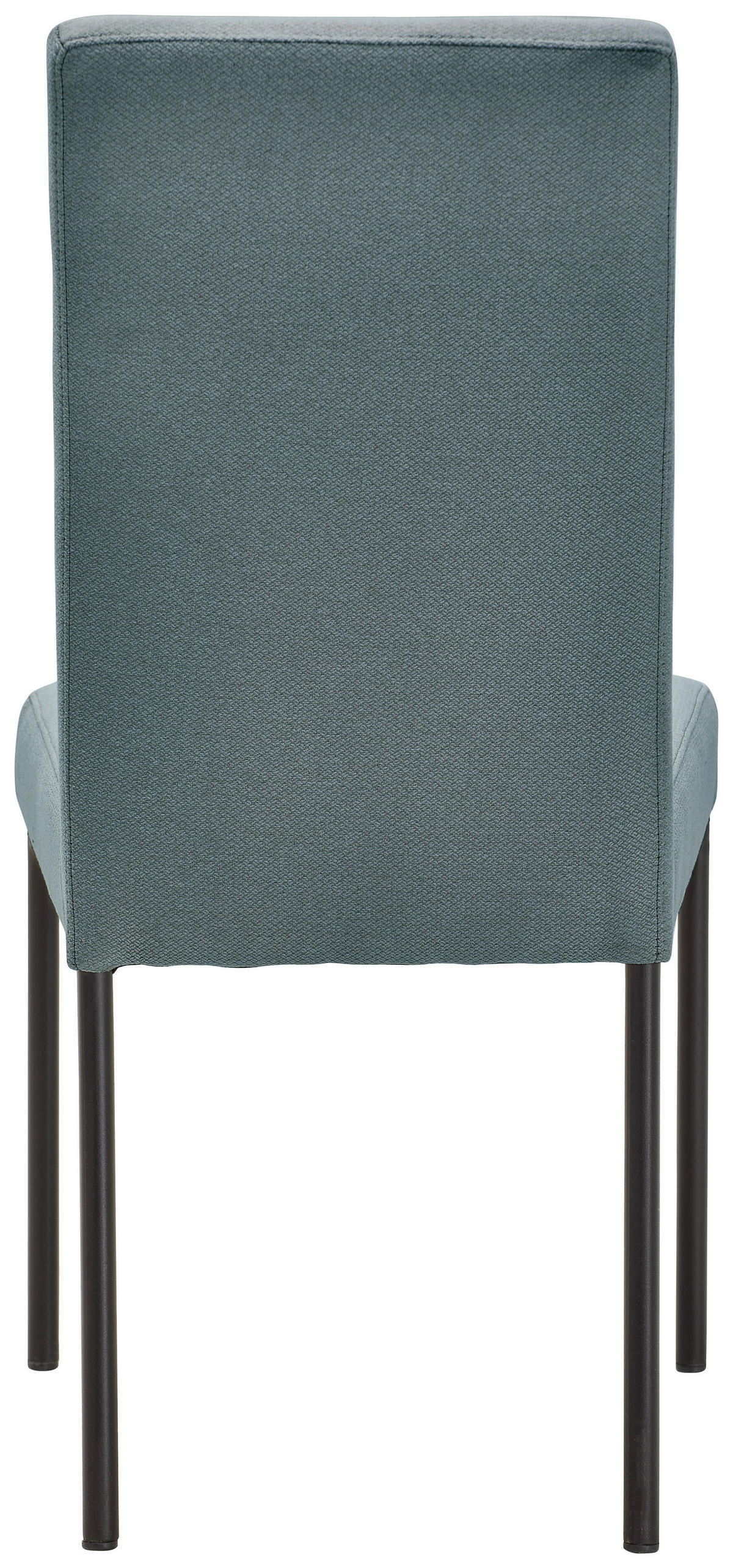 STUHL  in Eisen Webstoff Metall, Textil  - Jadegrün/Schwarz, Design, Textil/Metall (46/91/61cm) - home24
