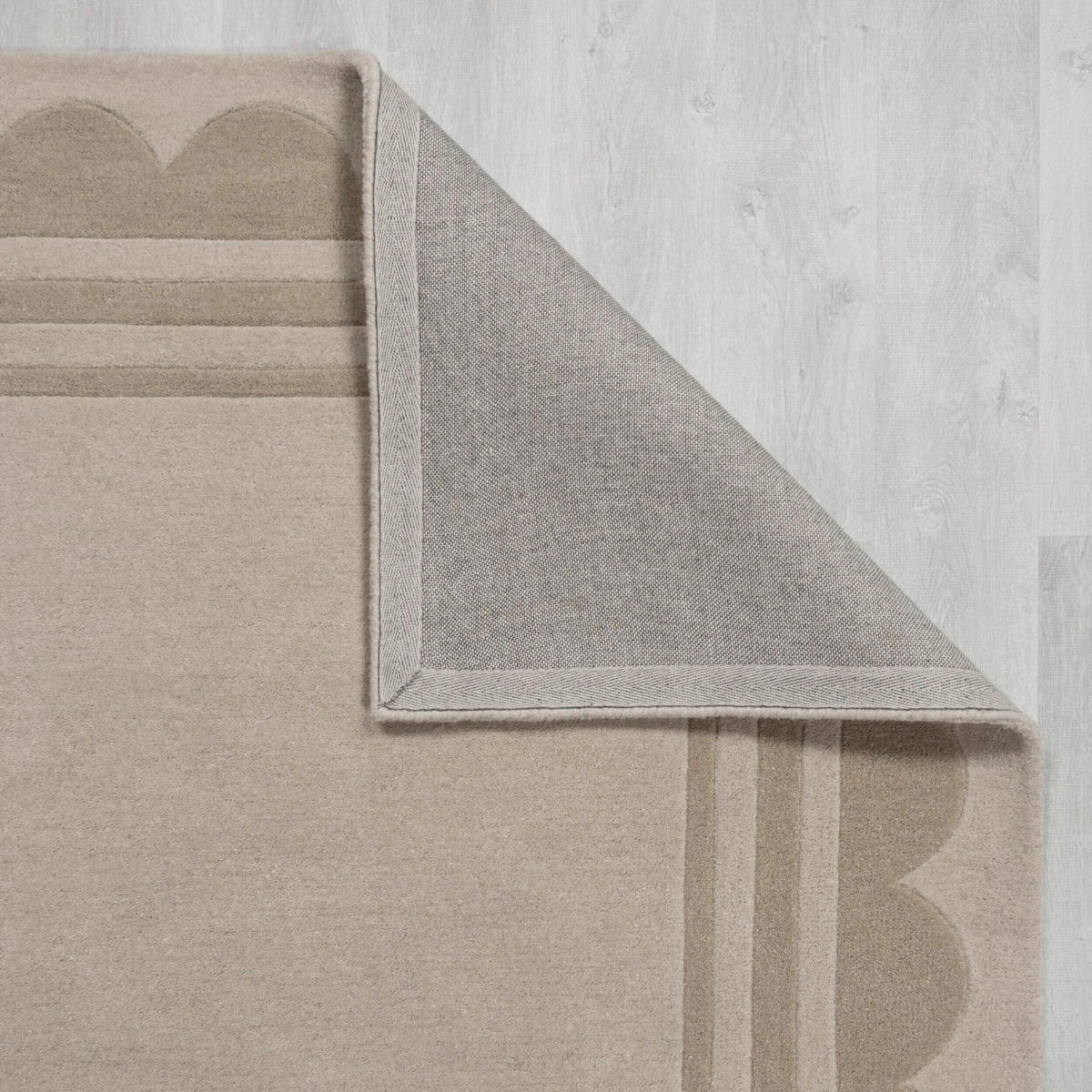 WOLLTEPPICH 120/170 cm Lois Scallop Beige  - Beige, Basics, Textil (120/170cm)