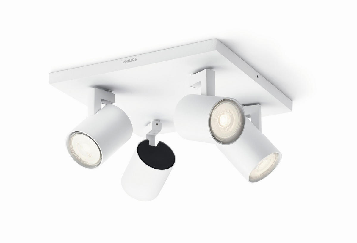 LED-DECKENLEUCHTE Spot Runner 24/24/19 cm   - Weiß, Basics, Metall (24/24/19cm) - Philips