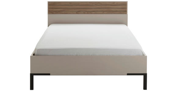 BETT 120/200 cm in Kaschmir - Kaschmir/Anthrazit, KONVENTIONELL, Holzwerkstoff/Metall (120/200cm) - Xora