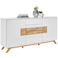 SIDEBOARD  in 178/89/40 cm  - Eichefarben/Weiß, Design, Holz/Holzwerkstoff (178/89/40cm) - Xora
