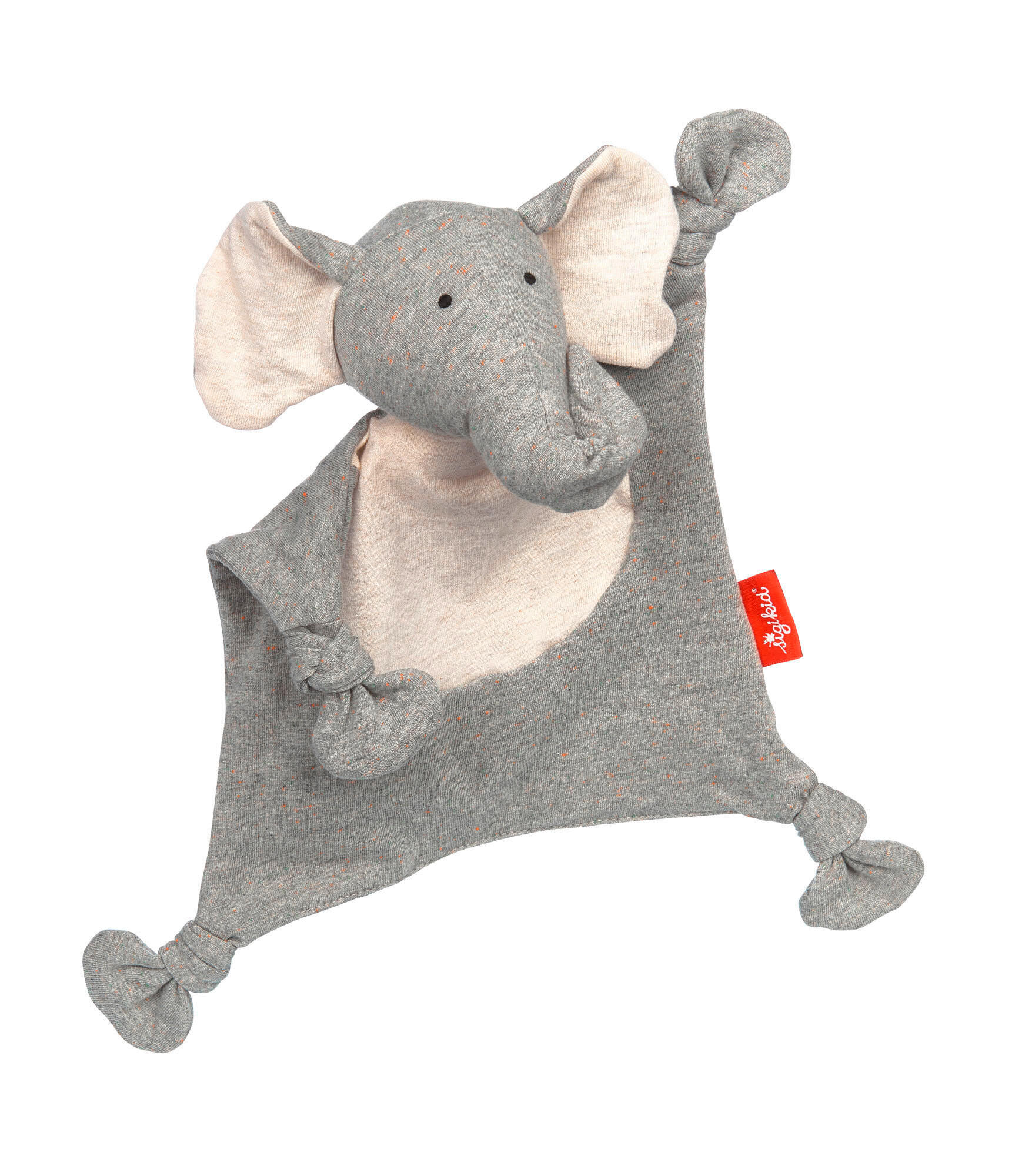 SCHMUSETUCH - Weiß/Grau, Basics, Textil (22/26/13cm) - Sigikid
