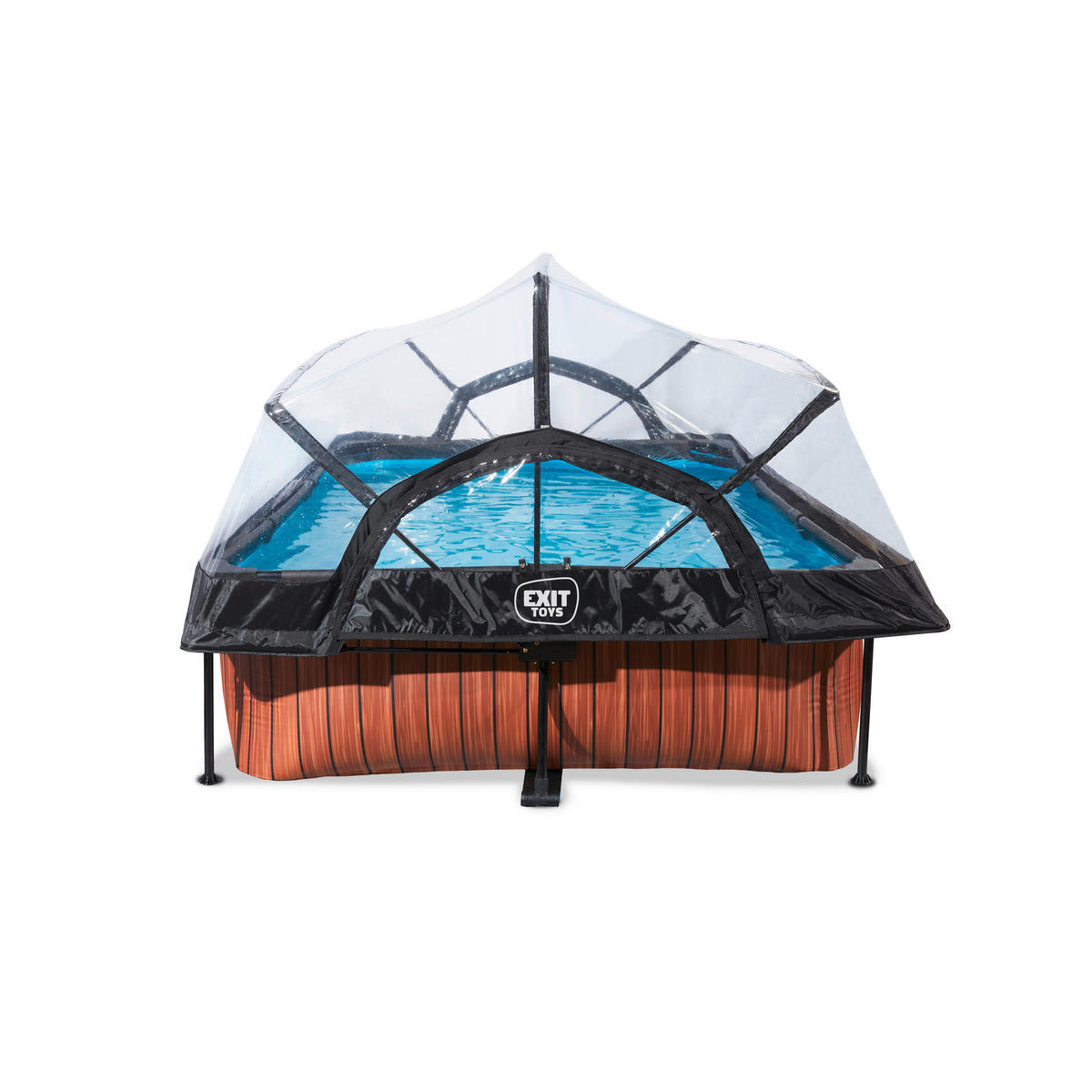 POOL-SET 300/200/65 cm  - Braun, KONVENTIONELL, Kunststoff (300/200/65cm) - EXIT Toys