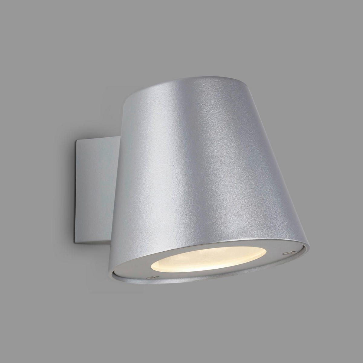 ZIDNA SVJETILJKA VANJSKA  - srebrne boje, Basics, metal (11/14/14cm)