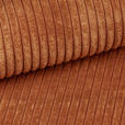 ECKSOFA inkl. Funktionen Terracotta Cord  - Terracotta/Schwarz, KONVENTIONELL, Kunststoff/Textil (260/200cm) - Xora