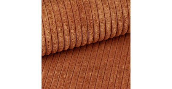 ECKSOFA inkl. Funktionen Terracotta Cord  - Terracotta/Schwarz, KONVENTIONELL, Kunststoff/Textil (260/200cm) - Xora