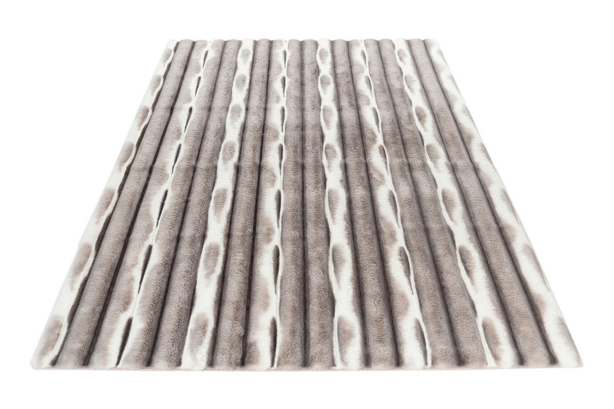 HOCHFLORTEPPICH 160/230 cm My Waves  - Silberfarben, Basics, Textil (160/230cm)