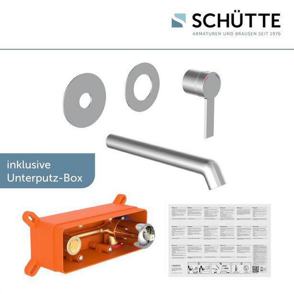 WASCHTISCHARMATUR 20/8/27 cm  - Chromfarben, Basics, Metall (20/8/27cm) - Schütte