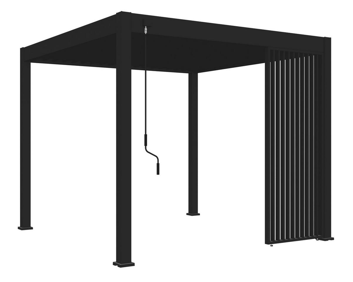 BOČNÍ ZÁSTĚNA DO PERGOLY velikost: 93/235/10 cm - antracitová, Basics, kov (93/235/10cm) - Gardenson
