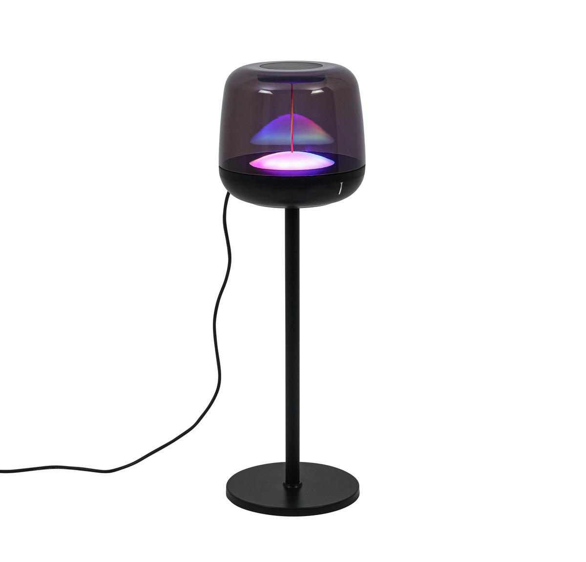 NAMIZNA SVETILKA ZA POLNJENJE        11,5/36,7 cm       - črna/prosojno, Trend, kovina/umetna masa (11,5/36,7cm) - Novel