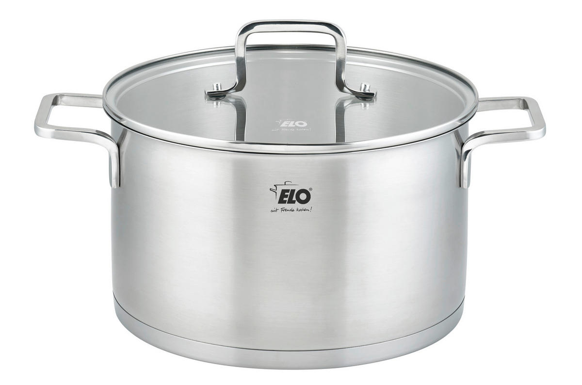 HRNEC NA MASO, nerezová ocel, 24 cm  - barvy stříbra/průhledné, Basics, kov/sklo (24cm) - ELO