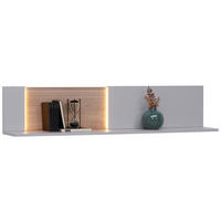 WANDBOARD  150/30,4/24 cm  - Eichefarben/Hellgrau, Design, Holzwerkstoff (150/30,4/24cm) - Dieter Knoll