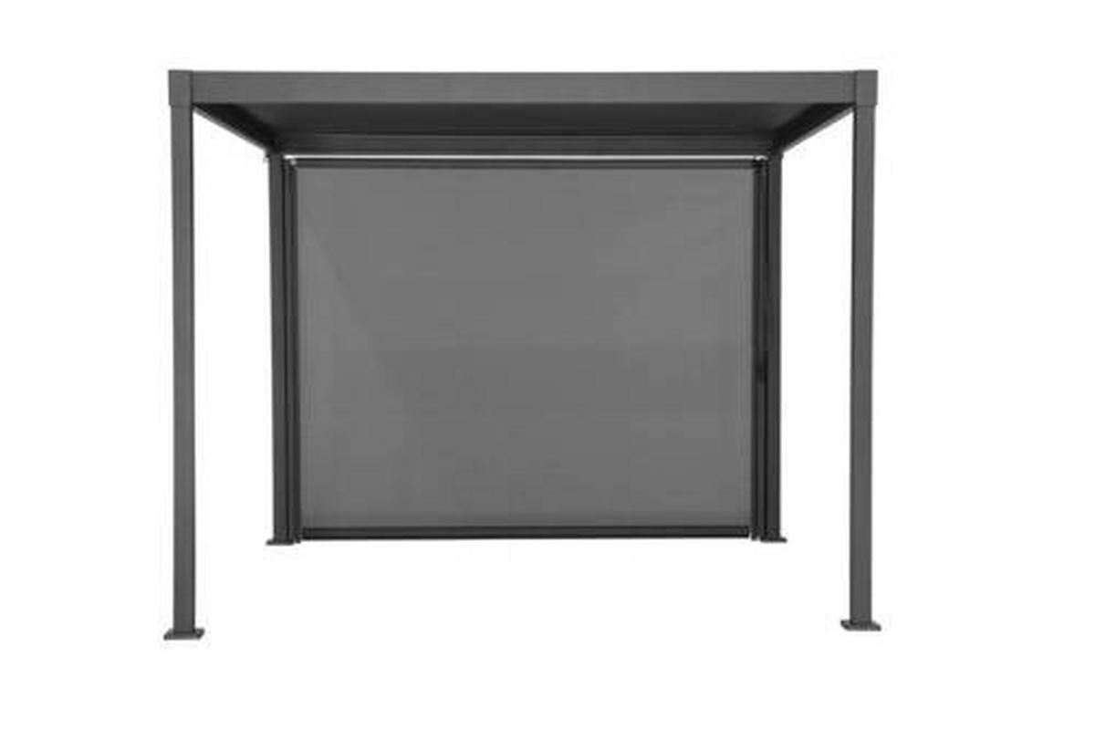 PERGOLA-ROLLO   - Anthrazit/Grau, Basics, Textil/Metall (279/224cm) - Gardenson