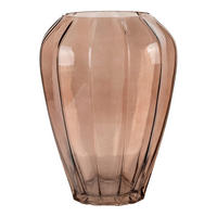 VASE  - Braun, Design, Glas (22/29/22cm)