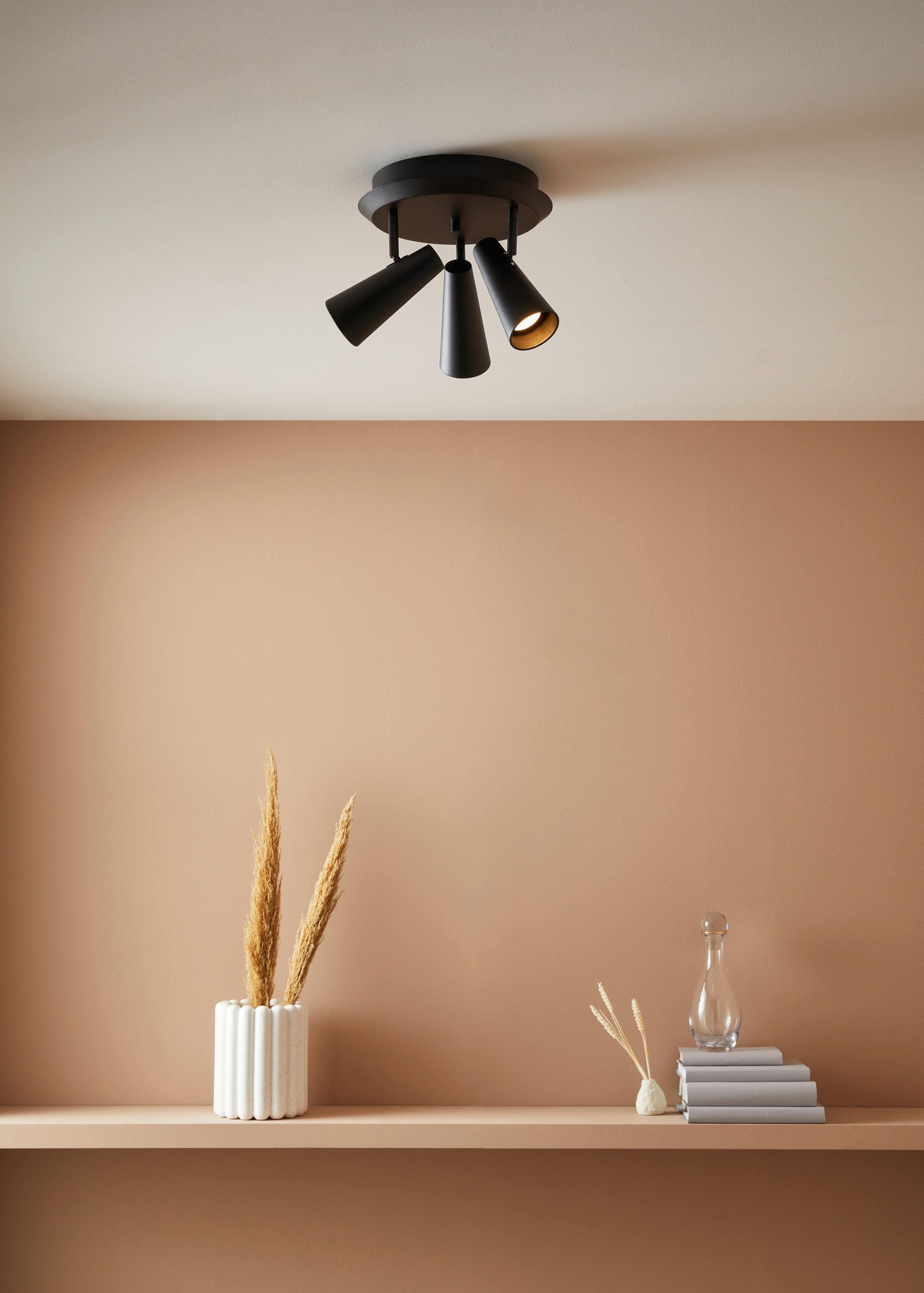 DECKENLEUCHTE Crest 36/20 cm   - Schwarz, Basics, Metall (36/20cm) - Markslöjd