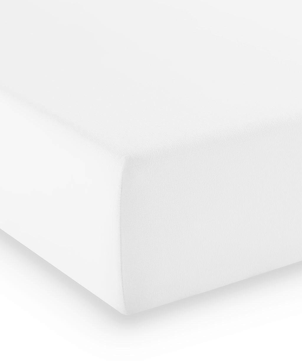 BOXSPRING-FIXLEINTUCH - Weiss, Basics, Textil (180-200/200-210cm) - Fleuresse