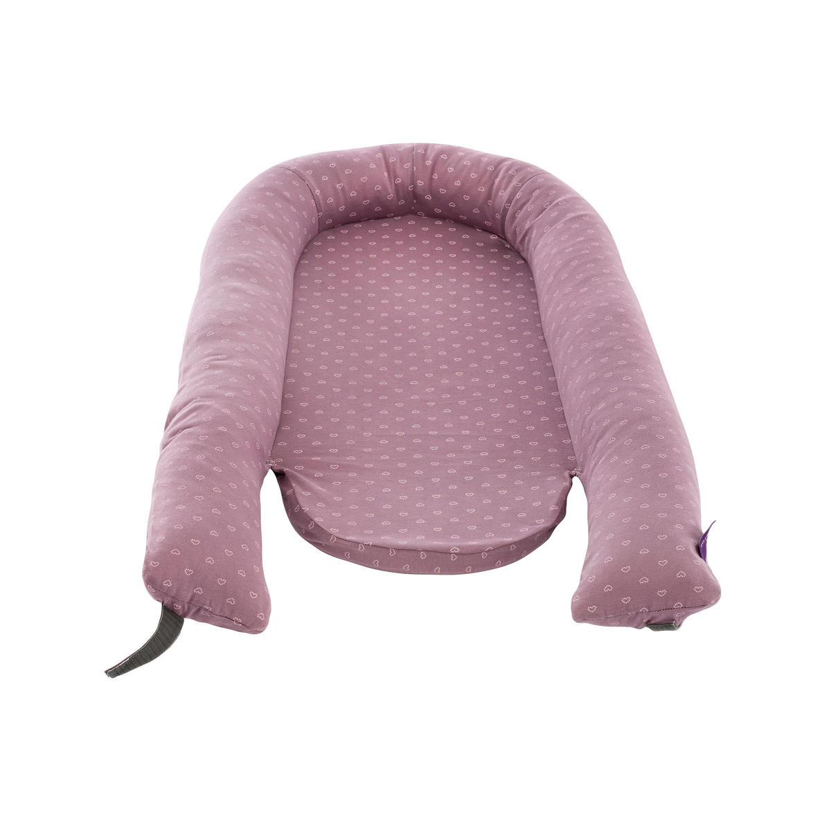 KUSCHELNEST Home Comfort  76/52/8 cm   - Violett/Altrosa, Basics, Textil (76/52/8cm) - Träumeland