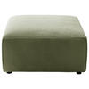 HOCKER Cord Hellgrün  - Schwarz/Hellgrün, Design, Kunststoff/Textil (80/71/80cm) - Pure Home Lifestyle