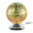 TISCHLEUCHTE Galaxy 20/25 cm  - Chromfarben, LIFESTYLE, Glas/Metall (20/25cm) - Novel