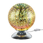 TISCHLEUCHTE Galaxy 20/25 cm  - Chromfarben, LIFESTYLE, Glas/Metall (20/25cm) - Novel