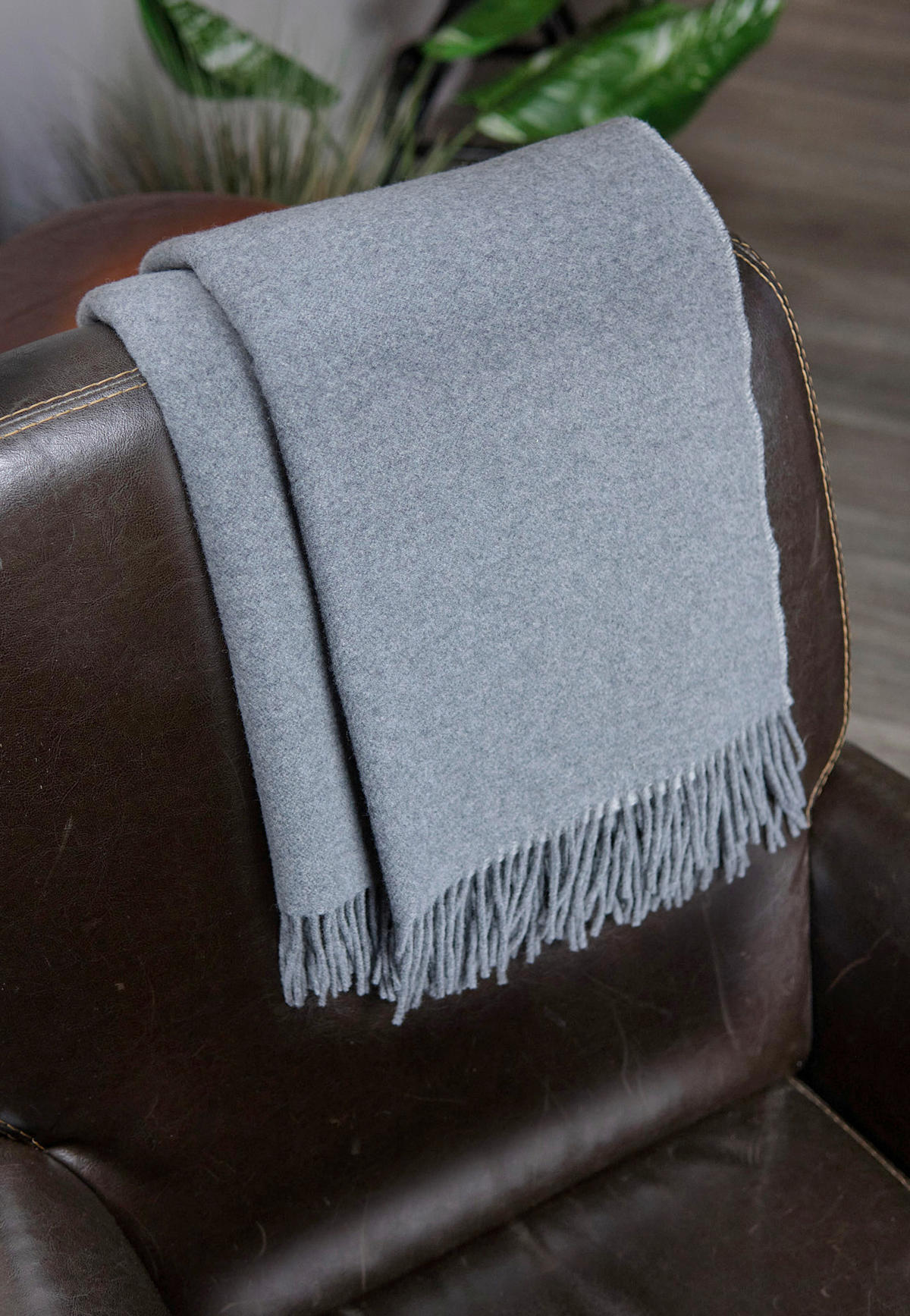 PLAID  - Hellgrau/Grau, Basics, Textil (130/170cm)