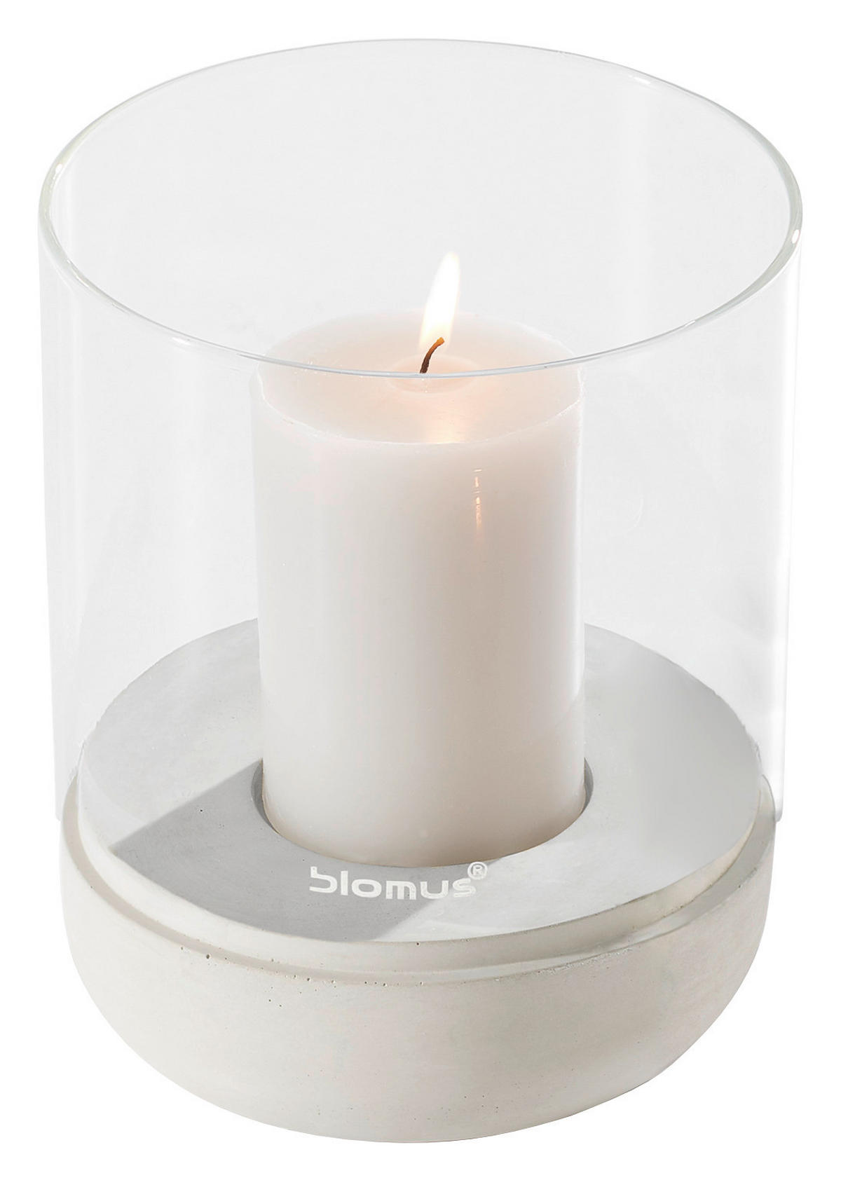 WINDLICHT Greige 15/22,5 cm  - Greige, Basics, Glas/Stein (15/22,5cm) - Blomus