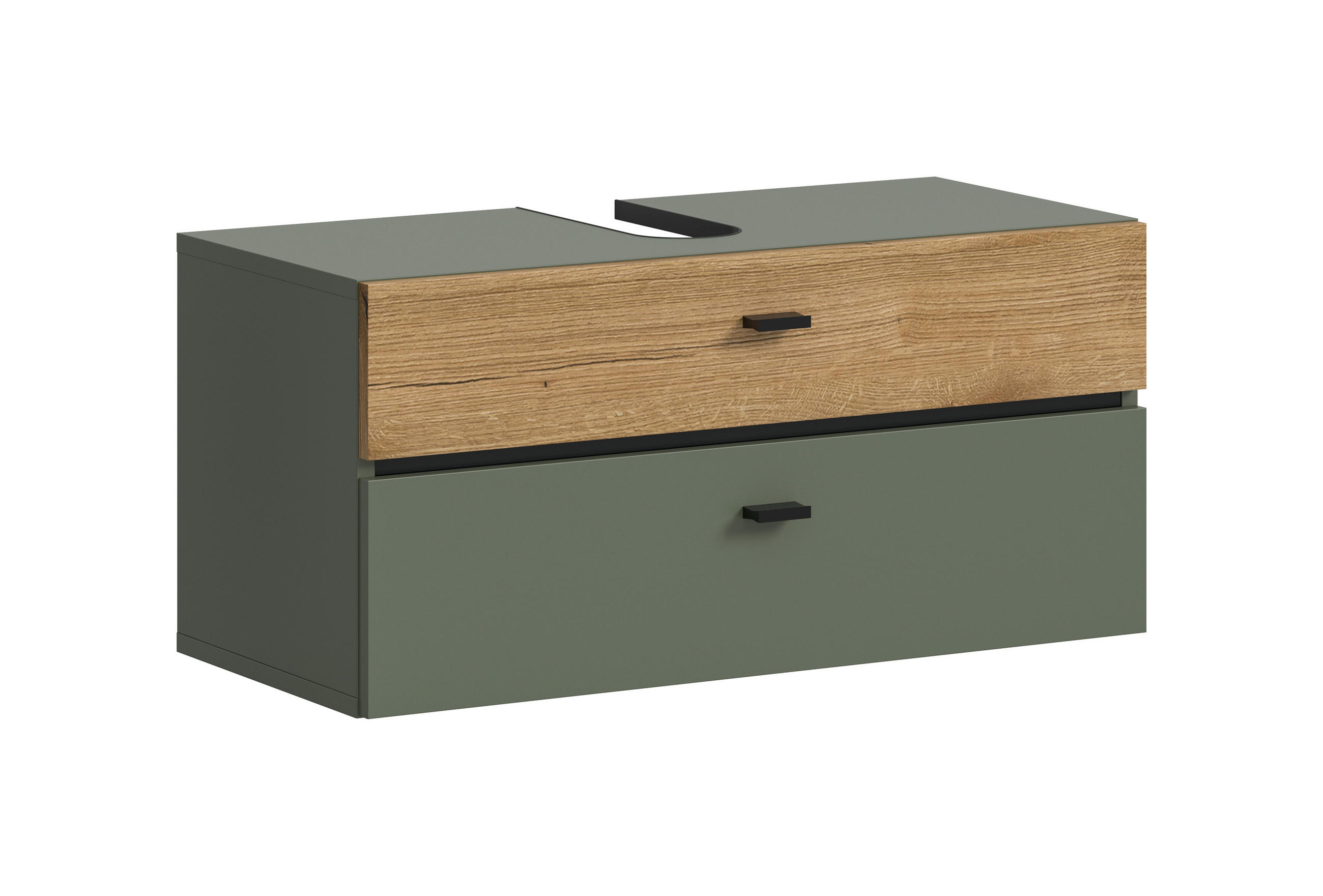 TVÄTTSTÄLLSUNDERSKÅP 75/35/35 cm grön, ekfärgad 35/75/35 cm