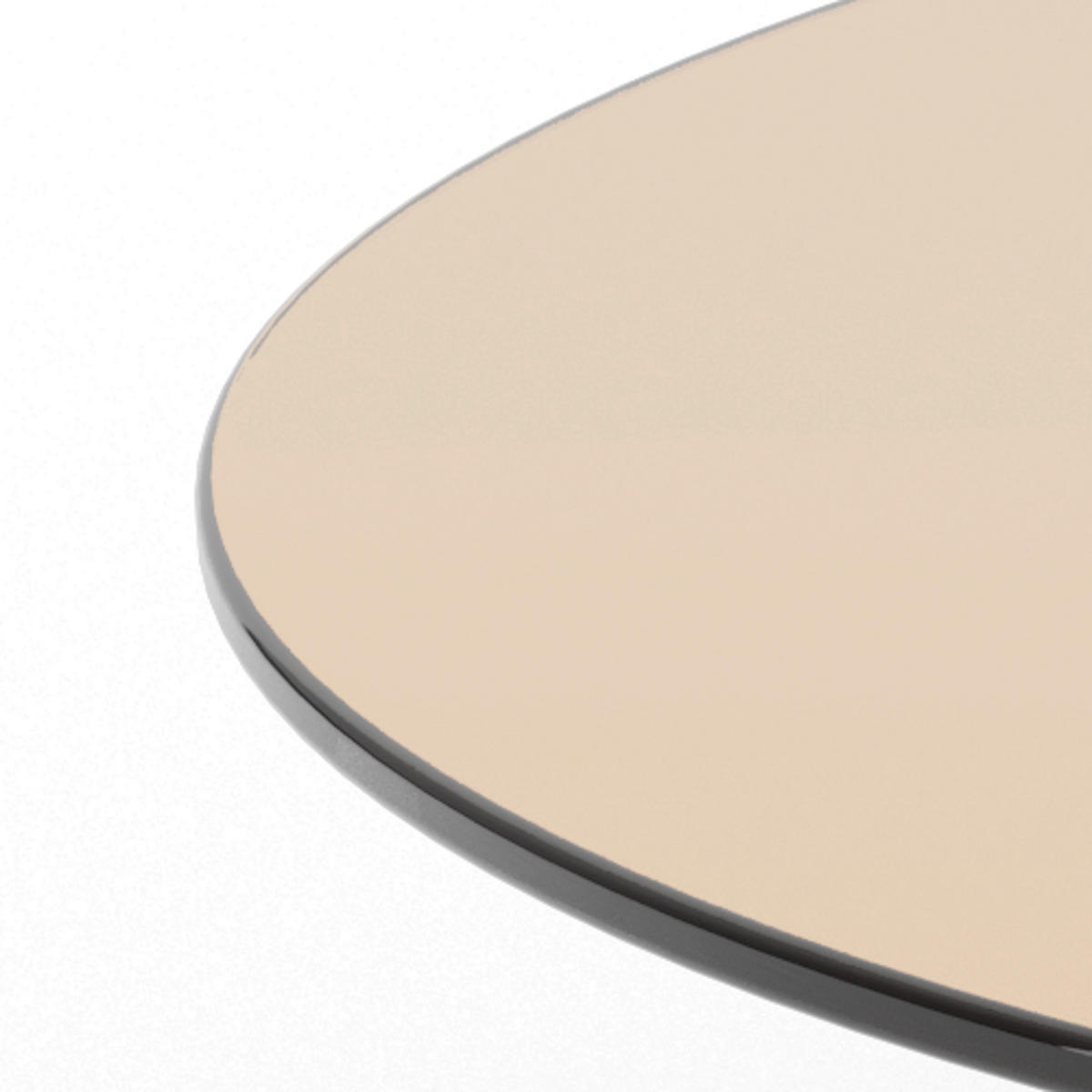 SOFFBORD i glas 80/80/40 cm  - brun, Design, glas (80/80/40cm) - MID.YOU