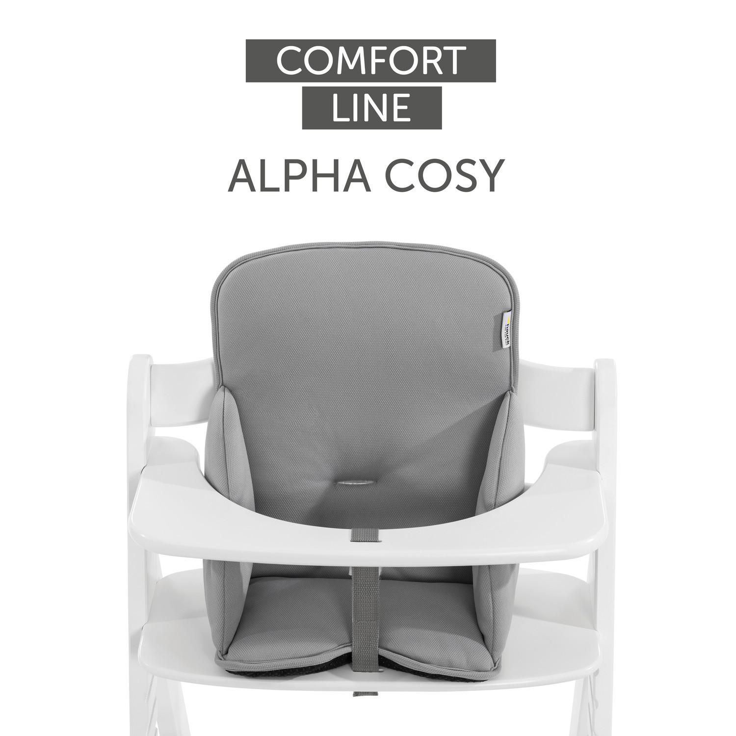 HOCHSTUHLEINLAGE Alpha Cosi Comfort  - Grau, Basics, Textil (44/24cm) - Hauck