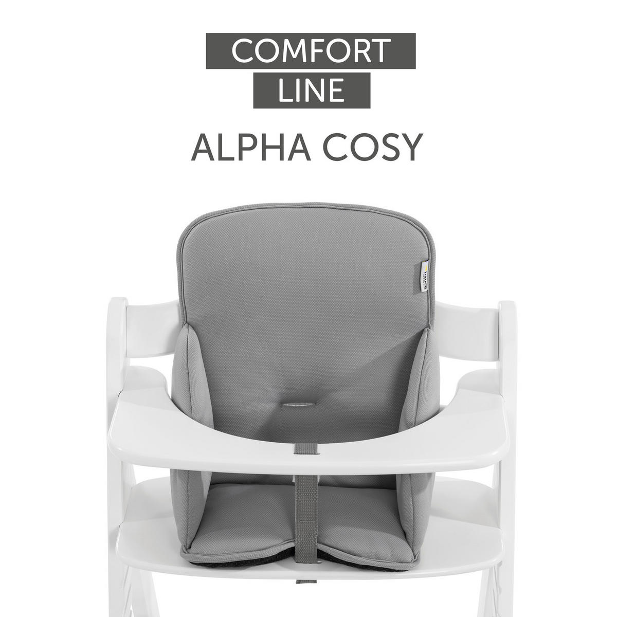 HOCHSTUHLEINLAGE Alpha Cosi Comfort  - Grau, Basics, Textil (44/24cm) - Hauck