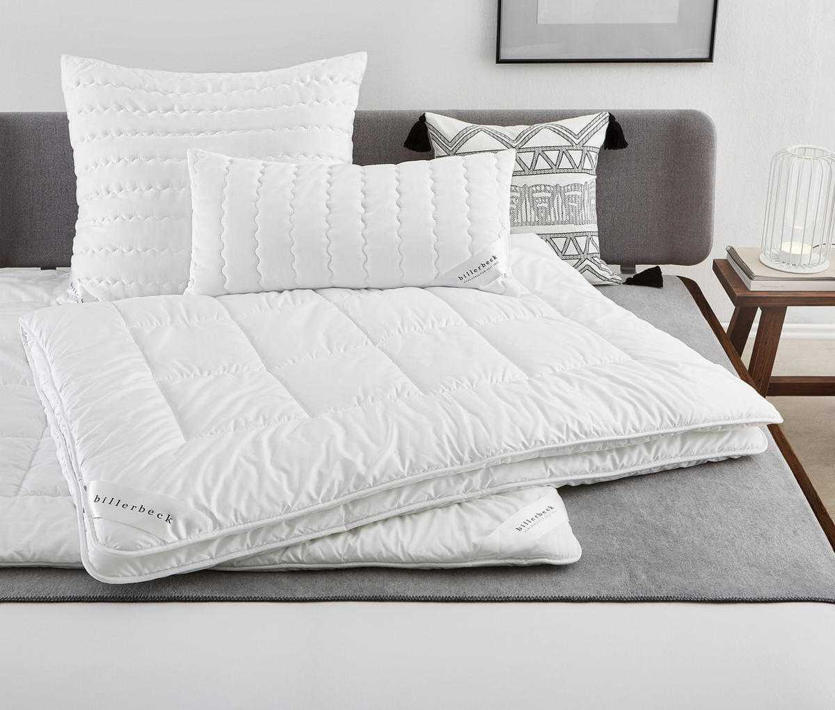 CELOROČNÍ PŘIKRÝVKA, 135/200 cm,  - bílá, Basics, textil (135/200cm) - Billerbeck