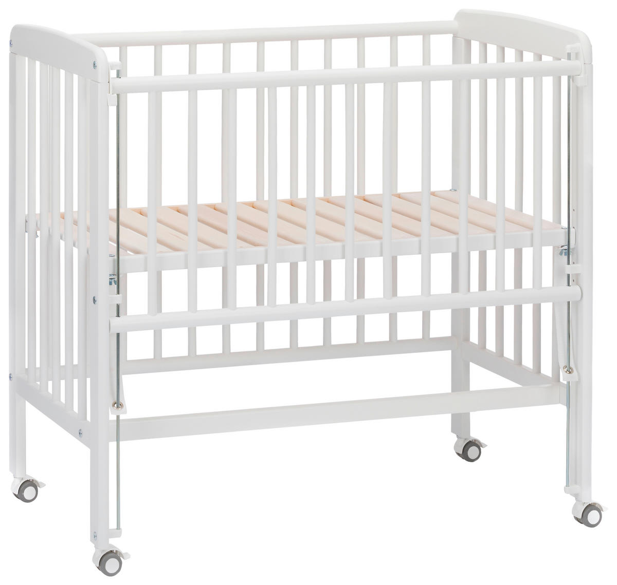 OBPOSTELJNA POSTELJICA bukev bela  - bela, Basics, les (45/90cm) - My Baby Lou