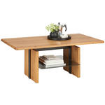 COUCHTISCH in Holz 110/65/50-69 cm  - Eichefarben/Schwarz, Trend, Holz (110/65/50-69cm) - Venda