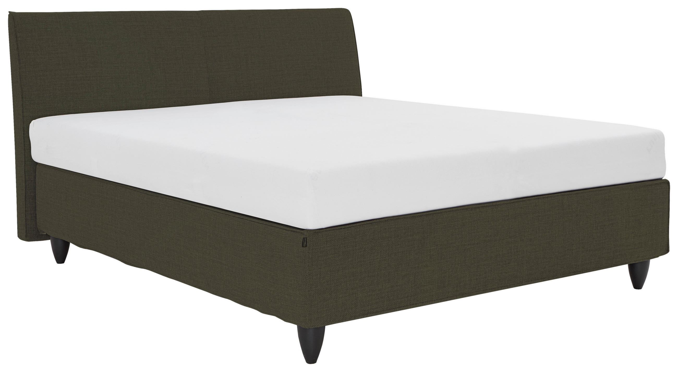 BOXSPRINGBETT 180/200 cm  in Braun  - Schwarz/Braun, Design, Holzwerkstoff/Kunststoff (180/200cm) - RUF Betten