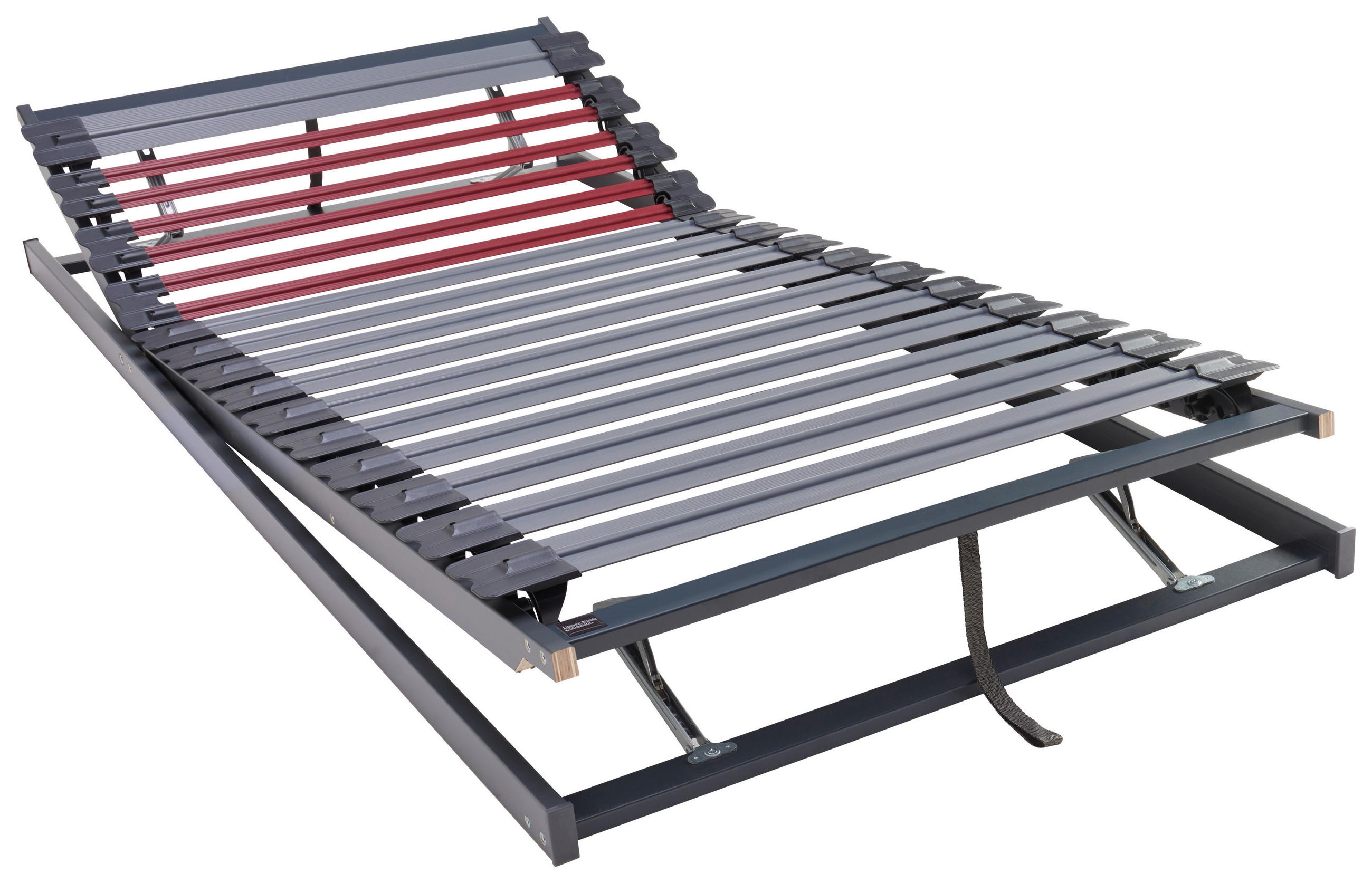 LATTENROST 90/200 cm Kopfteil, Fußteil verstellbar,  - Schieferfarben/Anthrazit, Basics, Holz/Kunststoff (90/200cm) - Dieter Knoll
