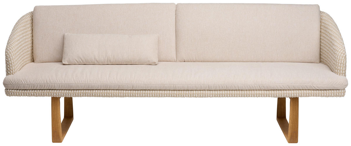 SITZBANK 235/91/68 cm Flachgewebe Naturfarben massiv  - Eichefarben/Beige, Design, Textil (235/91/68cm) - Lomoco