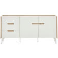 SIDEBOARD in 164/78/40 cm - Eiche Artisan/Weiß, Design, Holzwerkstoff/Metall (164/78/40cm) - Carryhome