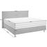 BOXSPRINGBETT 140/200 cm in Hellgrau - Hellgrau/Alufarben, KONVENTIONELL, Holz/Kunststoff (140/200cm) - Bentley BOXSPRINGBETT 140/200 cm in Hellgrau - Hellgrau/Alufarben, KONVENTIONELL, Holz/Kunststoff (140/200cm) - Bentley