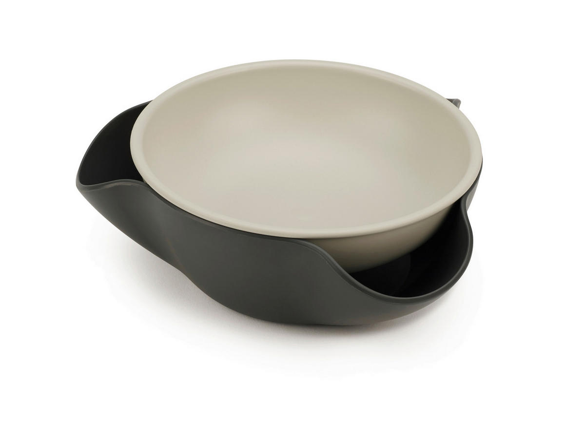 SET SKODELIC ZA PRIGRIZKE   umetna masa        18,5/6,5/16,5 cm  - temno siva/svetlo siva, Basics, umetna masa (18,5/6,5/16,5cm) - Joseph Joseph