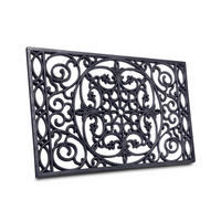 FUßMATTE  45/75 cm  Schwarz  - Schwarz, Basics, Kunststoff (45/75cm)