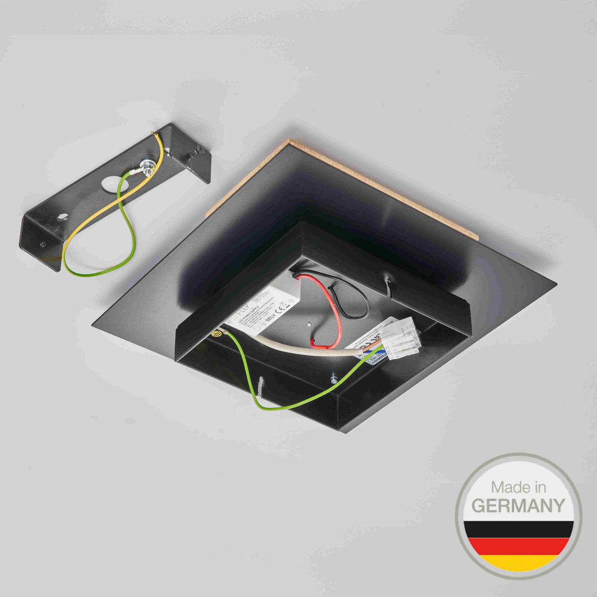 LED-WANDLEUCHTE 662 26/26/5 cm   - Wildeiche, Natur, Metall (26/26/5cm) - Ambiente