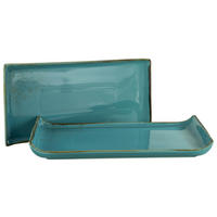 SERVERINGSBRICKA SET 16,5/33 cm  - turkos, Trend, keramik (16,5/33cm) - Creatable