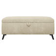 BETTBANK 145/45/50 cm   - Beige/Schwarz, Trend, Holz/Textil (145/45/50cm) - Esposa