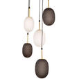 HÄNGELEUCHTE 350/150 cm  - Schwarz/Braun, Trend, Glas/Metall (350/150cm) - Novel