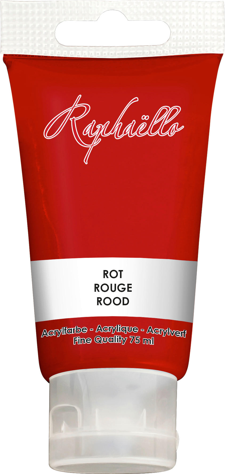 AKRYLOVÁ FARBA - červená, Basics (75ml)