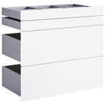SCHUBLADENSET 90,9/82/46,8 cm   - Weiß Hochglanz, KONVENTIONELL, Holzwerkstoff (90,9/82/46,8cm) - Hom`in