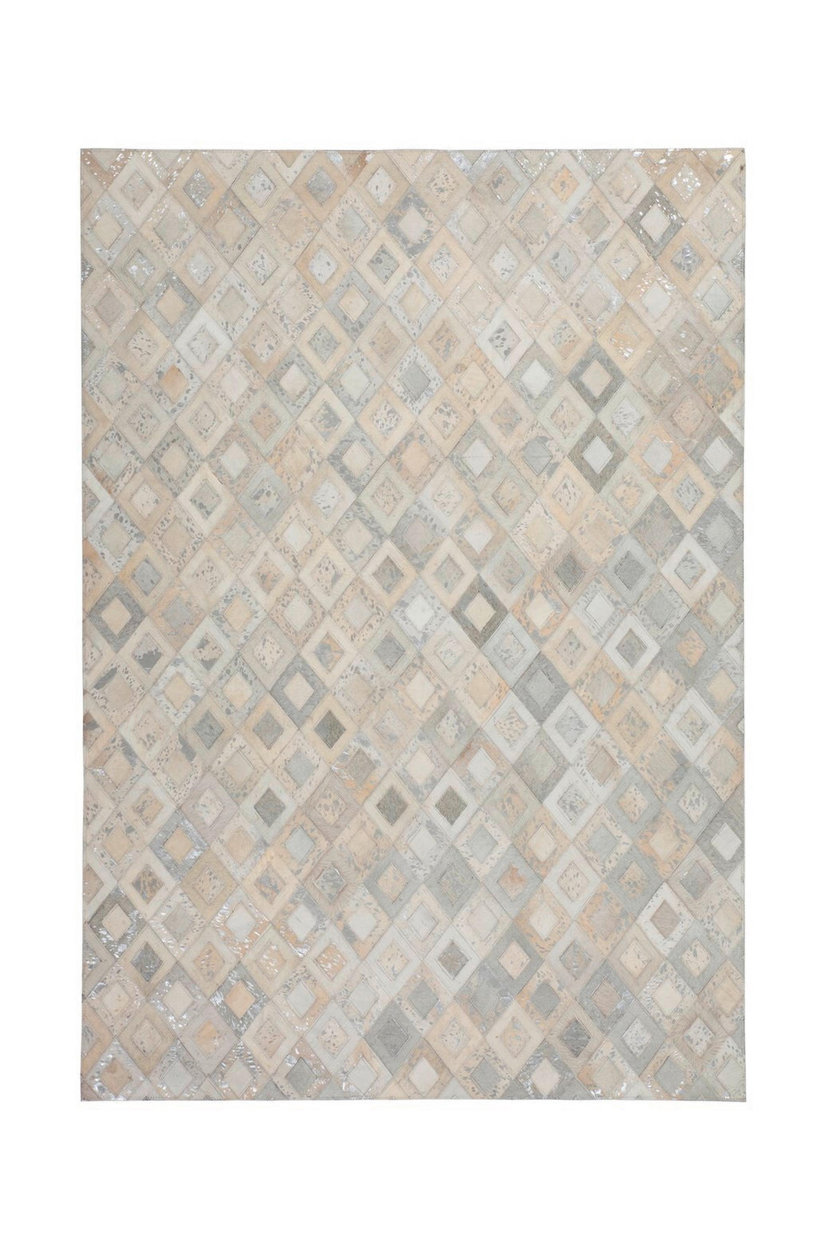 FLACHWEBETEPPICH 160/230 cm Spark 110 Grau/Silber Grau, Silberfarben  - Silberfarben/Grau, Design, Leder/Textil (160/230cm) - Novel