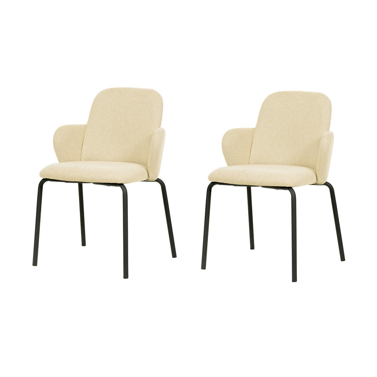 GARTENSTUHL-SET Beige  - Beige, LIFESTYLE, Holz/Metall (54.5/81/58cm)