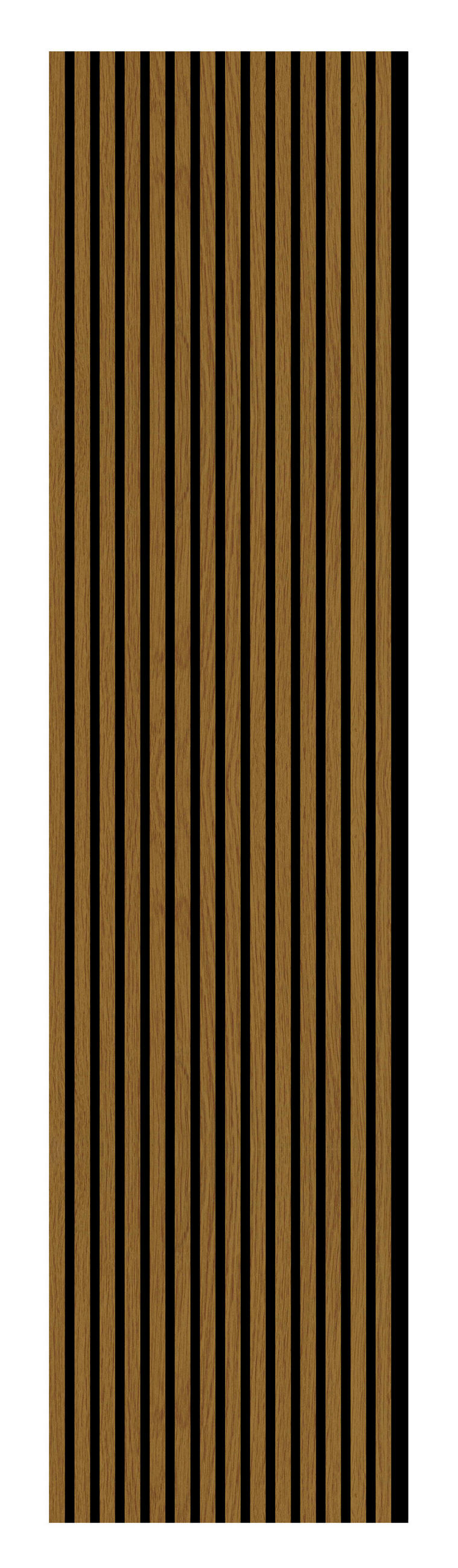 AKUSTIKPANEEL Eiche foliert 57.25/1.9/267 cm  - Eichefarben, KONVENTIONELL, Holzwerkstoff/Textil (57.25/1.9/267cm)