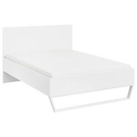 BETT 120/200 cm  in Weiss   - Weiss, Design, Holzwerkstoff/Metall (120/200cm) - Cantus